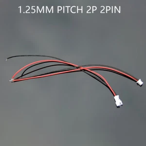 Pitch 2P 2PIN Male Female Plug Connector Electronic Terminal Wire 24cm 1.25mm - Picture 1 of 6