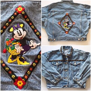 Chaqueta vaquera bordada Mickey vintage años 90 The Disney Store Minnie Mouse - Imagen 1 de 12