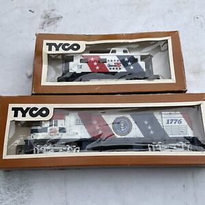 HO Scale TYCO Mantua Spirit Of 1776 Powered Locomotive With Matching Caboose