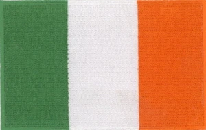 Irlanda Bandera Bordado Parches 3.5"x2.25" plancha - Imagen 1 de 1