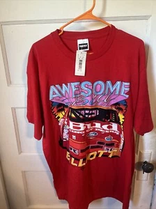 Vtg bill elliot Bud Racing Red T Shirt 93-94 Mens Size Large Nwt - Picture 1 of 6