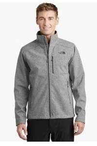 The North Face Jacket Mens Small Gray Apex Bionic 3 Windwall Full Zip Lined Hike - Picture 1 of 12