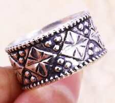 Antique Designer 925 Silver Plated Handmade Ring of US Size 6.5 Ethnic