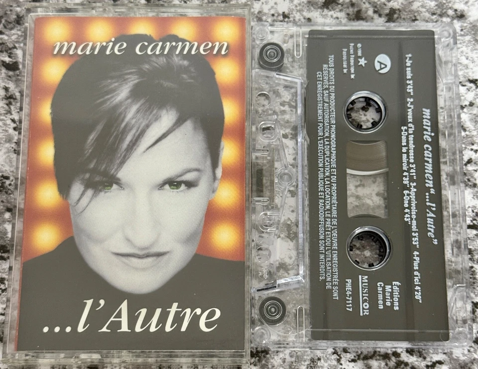 Marie Carmen - ... L'Autre [Audio Cassette Tape 1998] Canada French Pop Vintage - Image 1 of 3