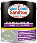 Sandtex 10 Year Exterior Satin Paint 2.5L Bay Tree For Exterior Wood & Metal