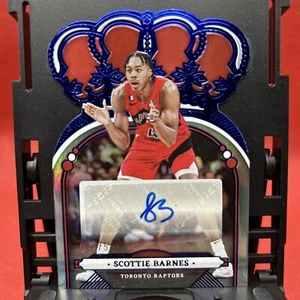 2022 Crown Royal Scottie Barnes Auto Blue 04/75 Jersey Match Free Case - Picture 1 of 4