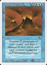 1X Volcanic Eruption Revised Edition Damaged MTG CARD
