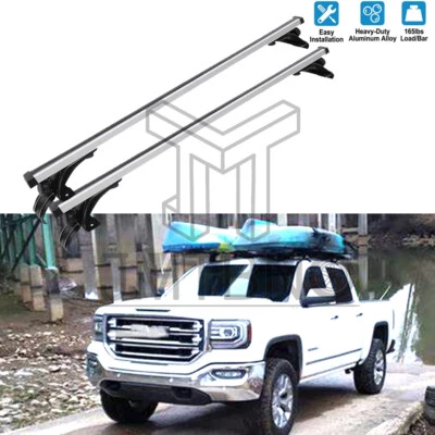 Portaequipajes de carga con barra transversal de techo para auto de 48" para GMC Sierra 1500 Limited Foto 1 de 4