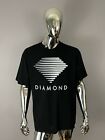 Neu Herren Diamond Supply Co GRAFISCH schwarz T-Shirt Größe XL