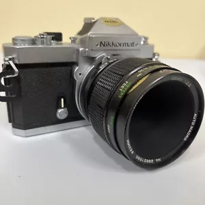 Nikkormat FT2 Kamera mit Vivitar 55 mm 1:2,8 Auto Makro Objektiv/GETESTET & FUNKTIONSFÄHIG - Bild 1 von 13