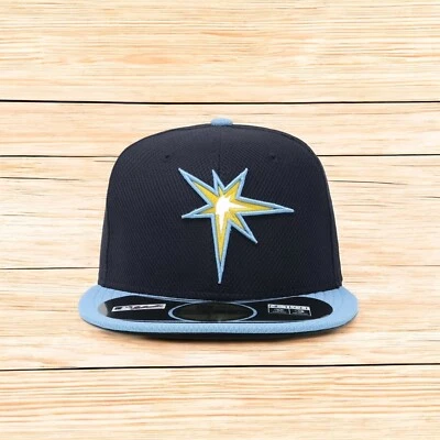 [10757127] Mens New Era MLB Diamond Era 59Fifty Fitted - Tampa Bay Rays - Image 1 of 4