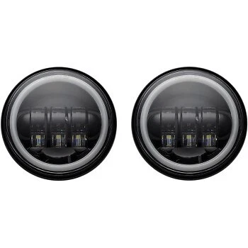 Lâmpadas de passagem de LED Custom Dynamics CD-45-B pretas 4,5" com halo - Imagem 1 de 1