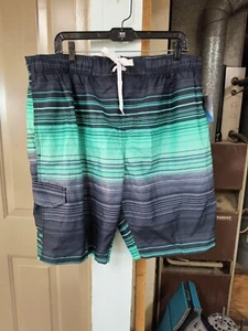 Pantalones Cortos Kanu Surfline Tablero Negro Verde Para Hombre Talla 2X Nuevos - Imagen 1 de 6
