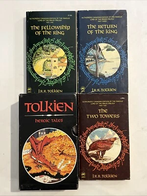 Rare J.R.R Tolkien Lord of the rings box set (famous heroic tales Canadian) 1977 - Image 1 of 4