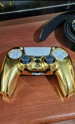 Funda Carcasa Cromo Dorado Repuesto Mando Sony Playstation 5 PS5 Foto 1 de 3