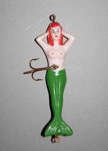 Minty Antique Lloyd’s Virgin Mermaid Fishing Lure Made By Stream Eze c. 1950 - Picture 1 of 3