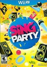 Sing Party (Nintendo Wii U, 2012), DISC ONLY - FREE SHIPPING