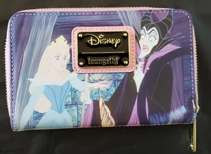 Loungefly Disney Sleeping Beauty Fairy Godmothers Maleficent Zip Around Wallet - Picture 1 of 10