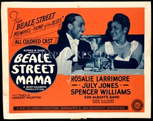 BEALE STREET MAMA Orig Movie Lobby Card Poster Memphis Blues African American - Picture 1 of 4
