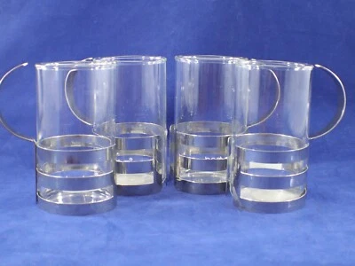 Bodum TAZAS DE CAFÉ DE VIDRIO Taza de té Soporte de metal Juego de 2 piezas de 4 de colección Foto 1 de 4