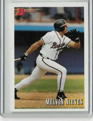 1993 Bowman #662 Melvin Nieves Atlanta Braves - Image 1 of 2