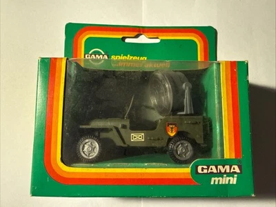 GAMA 1:43 JEEP MILITARE CON RADAR PERFETTA NUOVA CON SCATOLA MADE IN GERMANY - Immagine 1 di 4