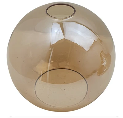Replacement 9 Inch x8.4 Inch Globe Pendant Light  Fixture Amber Glass shade-A - Image 1 of 2