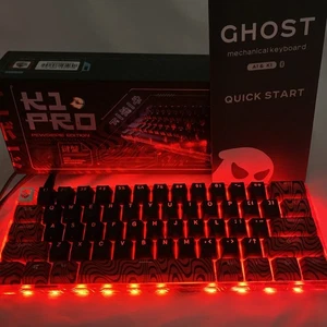 Ghost Keyboards A1 Pro Pewdiepie Edition - Kabellose Gaming Tastatur - Bild 1 von 12
