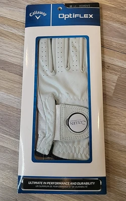 Callaway Opti-Flex Golf Glove Ladies Med LH Player w Ball Marker NEW - Image 1 of 4