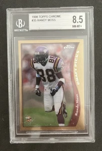 Randy Moss 1998 Topps Chrome Rookie #35 BGS 8.5 Near Mint - Picture 1 of 2