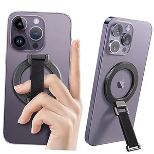 pour MagSafe Poignée Téléphone avec Sangle à Doigt, Support Anneau Magnétique Amovible avec - Photo 1 sur 7