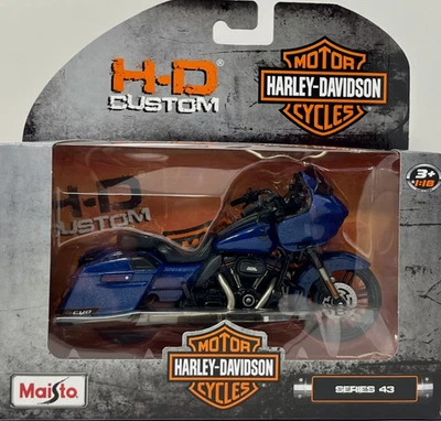 Harley Davidson CVO Road Glide Series 43 Maisto H-D Custom escala 1:18 azul 2022 Foto 1 de 2