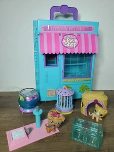 Vintage 1992 Kenner Littlest Pet Shop Playset Carrying Case W/ Pets &Accessories - Picture 1 of 17