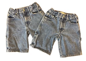 Levis Carpenter Shorts Boys 6 Denim Workwear Vintage Y2K Streetwear Grunge Lot - Picture 1 of 24