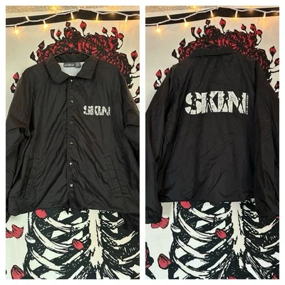 Chaqueta cortavientos ligera de colección Y2K 2000s Skin Industries abrigo ropa de calle L Foto 1 de 4