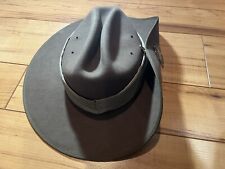 Vintage Australian Statesman Military Aussie Digger Slouch Hat with Badge