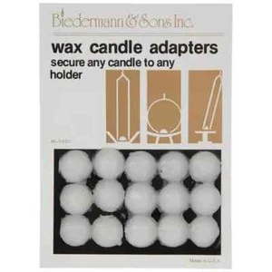 1 Pack/15 pcs Biedermann & Sons Wax Candle Adapters Adhesive Stick-Um Snugger - Picture 1 of 1