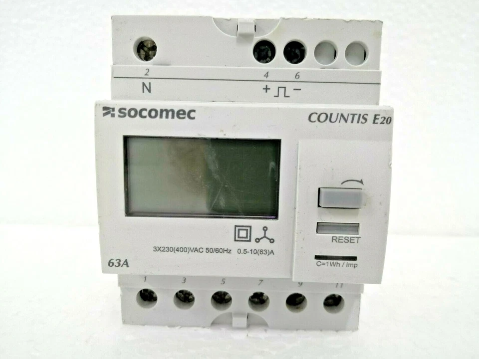 Socomec Countis E20 Energy Meter Three-phase Direct up to 63 A Ref: 4850 3003 - Image 1 of 4
