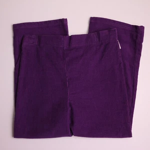 OKIE DOKIE GIRLS TODDLER PURPLE CORDUROY LONG PULL ON PANTS WITH FLOWER 4T NWT - Picture 1 of 3