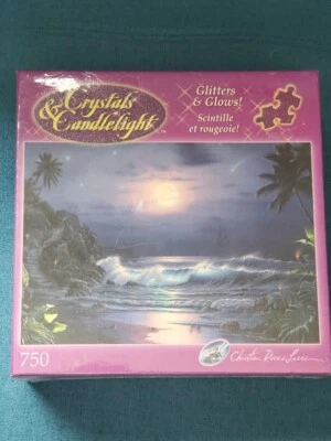 RoseArt Crystals and Candlelight "Endless Dream" 750 Piece Jigsaw Puzzle - Image 1 of 3