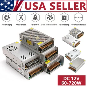 AC 110V To DC 12V Switch Power Supply Transformer Led Driver Adapter LED Strip - Picture 1 of 20