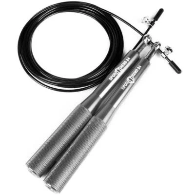 3m Springseil Sprungseil Seilspringen Speed Rope Hüpfen Sport Kugellager Silber - Bild 1 von 4
