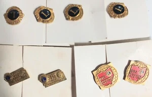 1960S LOT OF 8 MIX VINTAGE LIONS CLUB PINS HTF - Picture 1 of 5