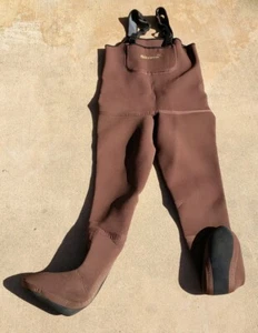 Simms neoprene Guide Waders Stockingfoot Greystone XSK brown  - Picture 1 of 7