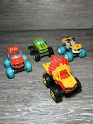 Blaze And The Monster Machines Trucks Bundle diecast X4 Toy Cars - Image 1 of 4