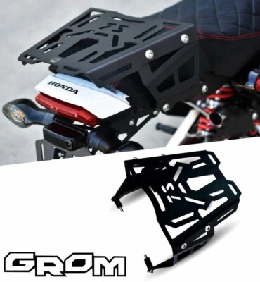 REAR TAIL RACK LUGGAGE SUPPORT BLACK  BAG BOX FOR HONDA  NEW GROM 125 2021-22 - Image 1 of 4