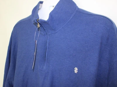 IZOD BLUE L/S 1/2 ZIP PULLOVER SWEATSHIRT SZ:4XLT 4XT NWT - Image 1 of 2