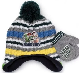 Disney Toy Story One Size Team Toy DISNEY Winter Beanie Hat & Gloves Set - Picture 1 of 3