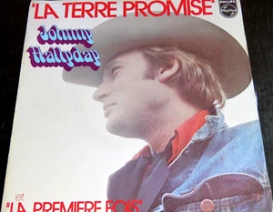 JOHNNY HALLYDAY - La Terre Promise 7" VINYL / PHILIPS - 6042 042 / 1975 - Photo 1/3
