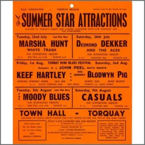 Moody Blues/Blodwyn Pig 1969 Window Card (UK) - Picture 1 of 1